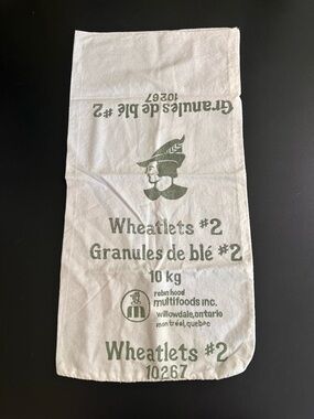 ⭐️ Robin Hood Wheatlets #2 Printed Flour Sack Clean
